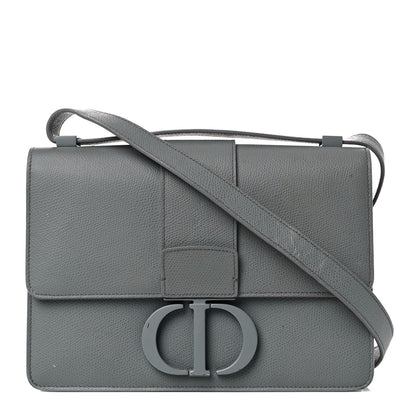 Christian Dior Ultra Matte Grained Calfskin 30 Montaigne Flap Bag Grey 1 of 31