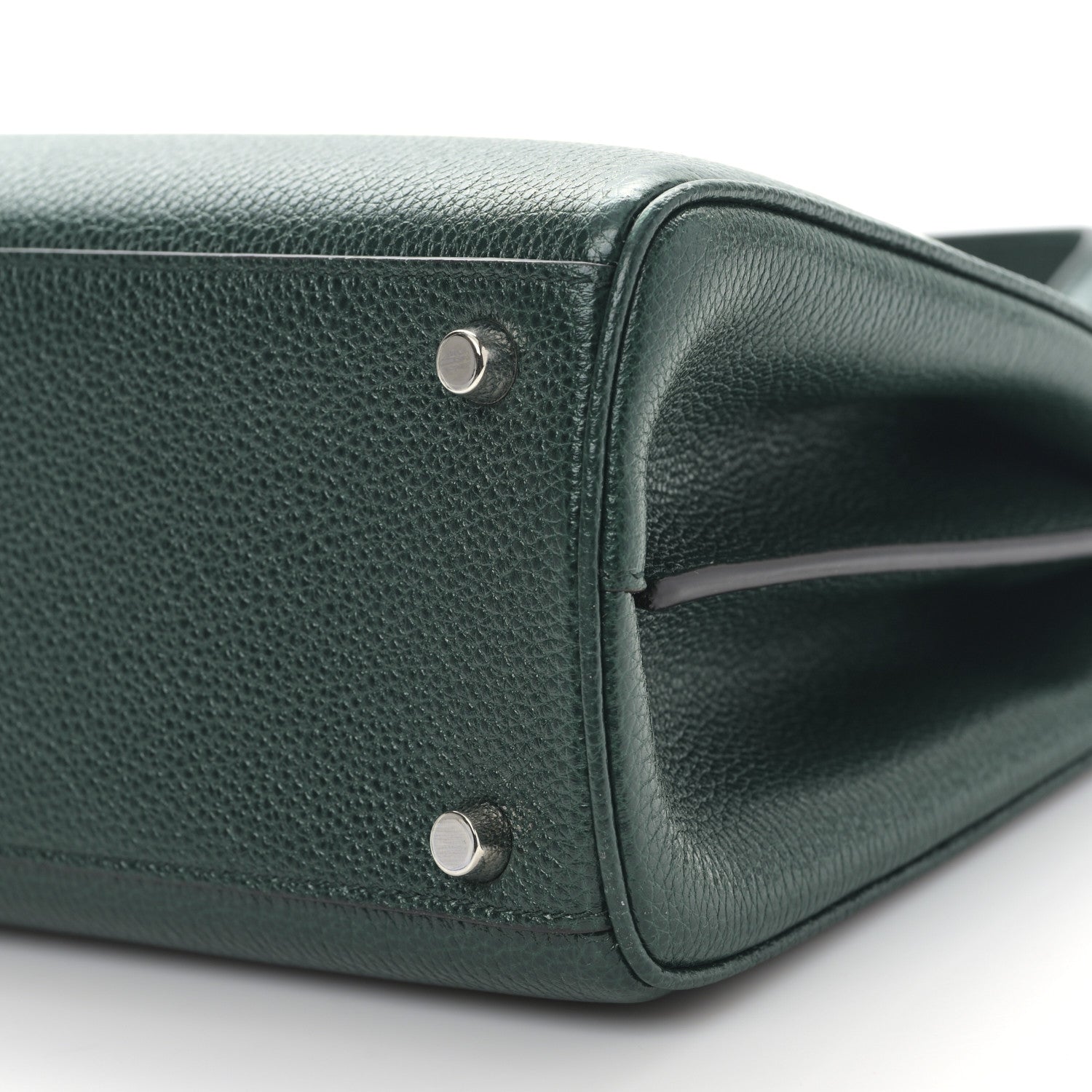 Gucci Grainy Calfskin Small Zumi Top Handle Bag Vintage Green 9 of 9