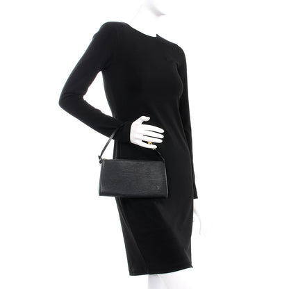 Louis Vuitton Epi Pochette Accessories 24 Black 2 of 6