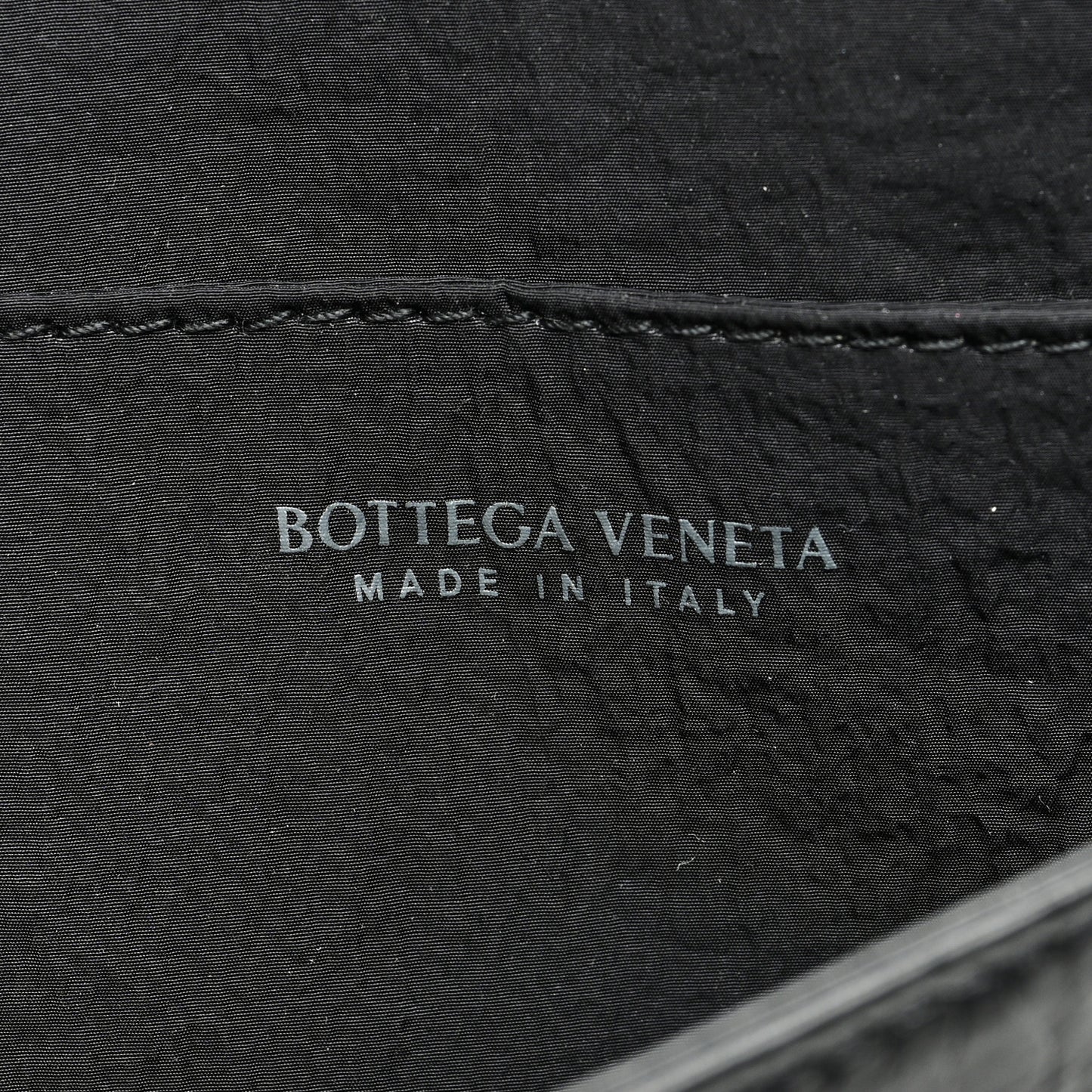 Paper Calfskin Intreccio Cassette Belt Bag Black