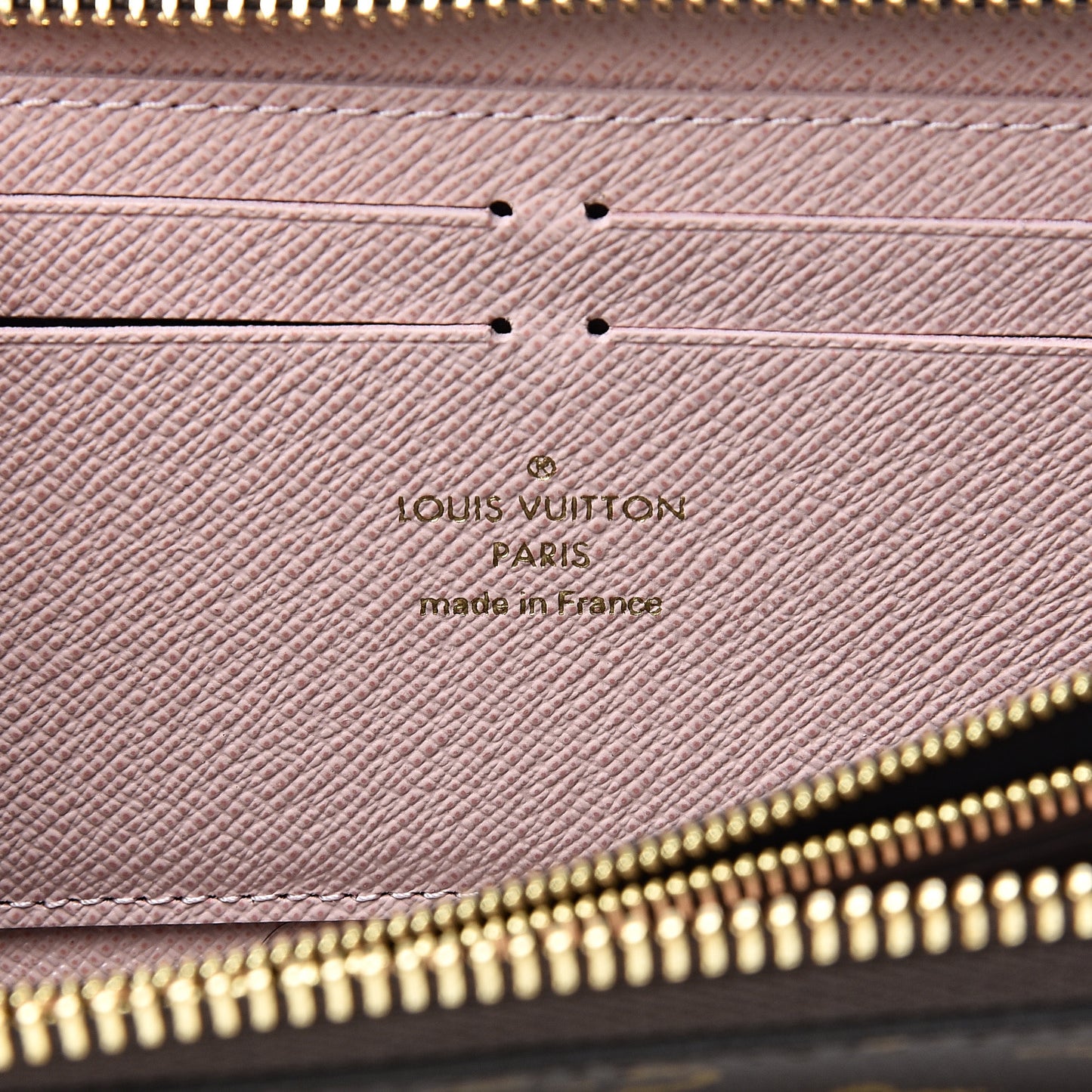 Monogram Clemence Wallet Rose Ballerine