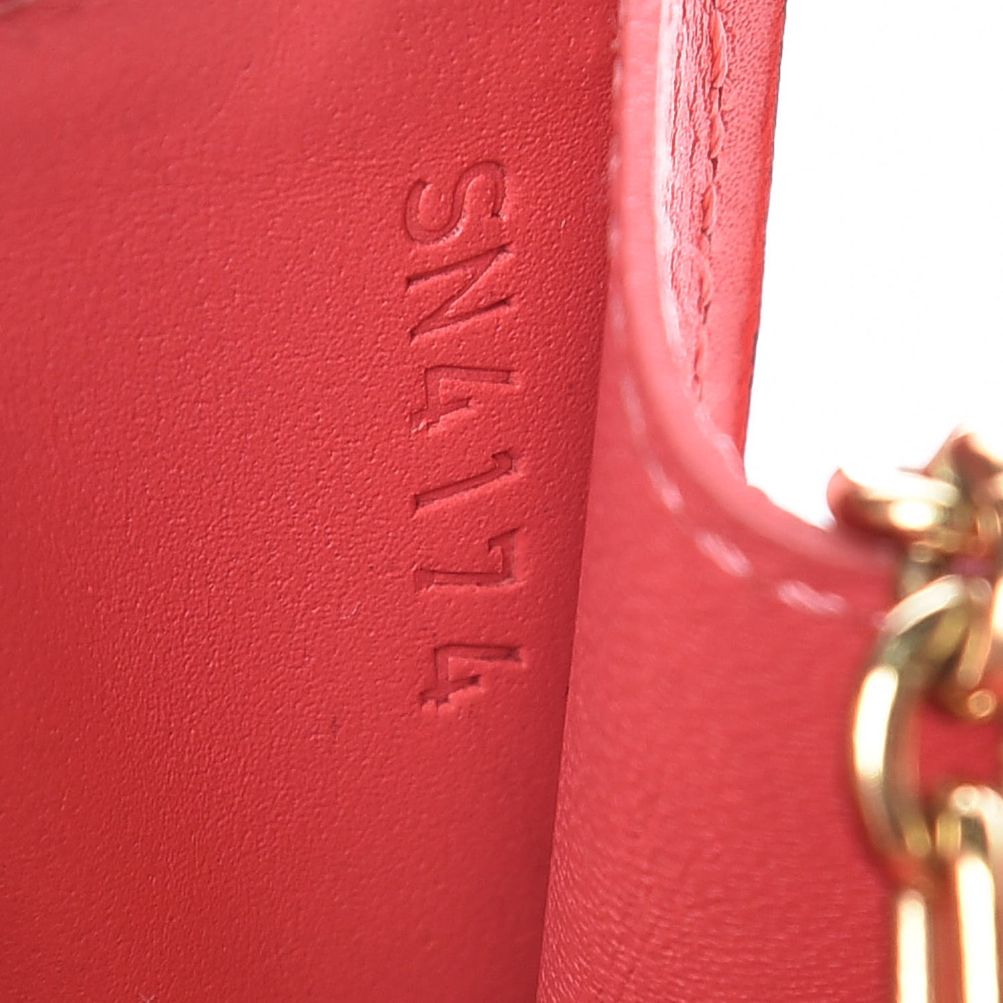 Vernis Key Pouch Rose Litchi