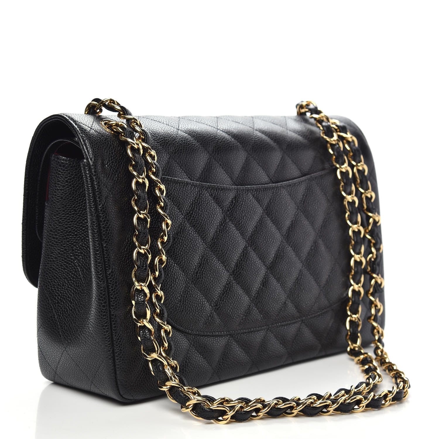 Chanel Caviar Quilted Jumbo Double Flap Black 4 of 11