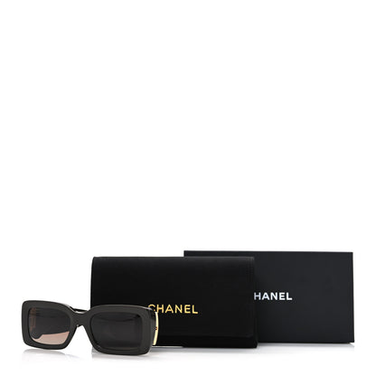 Chanel Acetate Rectangle Sunglasses 5534-A Dark Brown 8 of 8