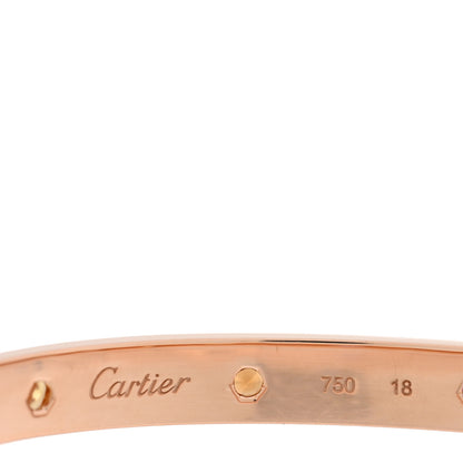 Cartier 18K Pink Gold Sapphire Garnet Amethyst LOVE Bracelet 18 3 of 5