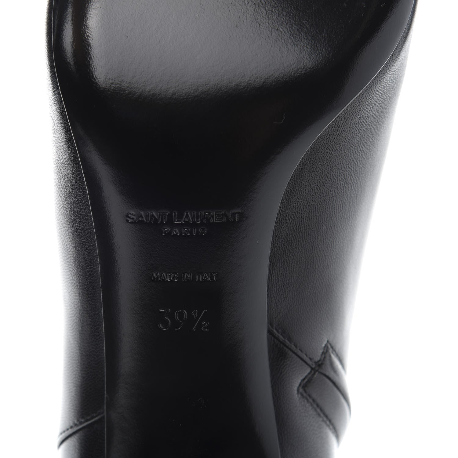 Saint Laurent Nappa Loulou Ankle Zip Boot 39.5 Black 7 of 9