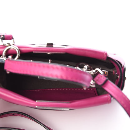 Fendi Nappa Micro Peekaboo Iconic Satchel Magenta 5 of 9