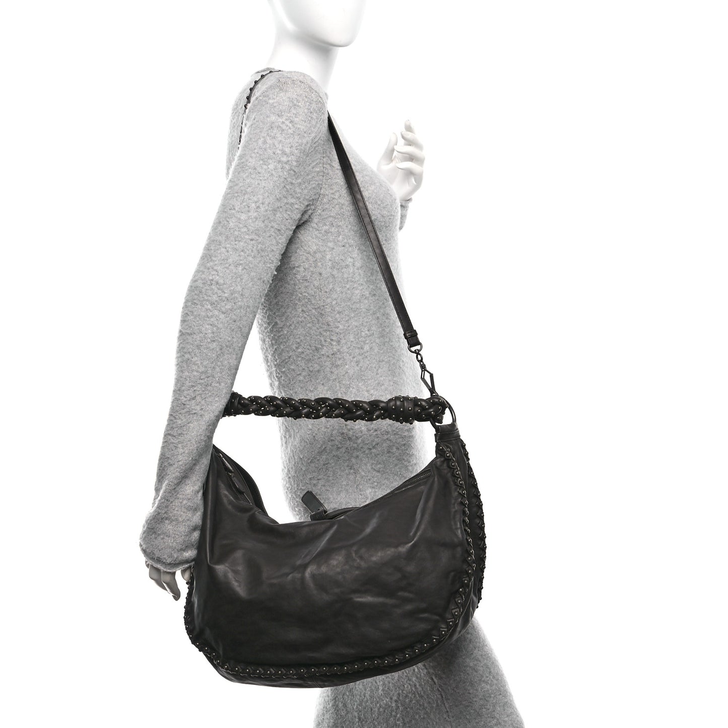 Waxed Calfskin Hobo Espresso