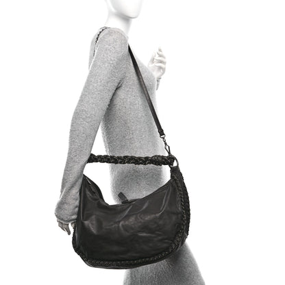 Bottega Veneta Waxed Calfskin Hobo Espresso 2 of 11