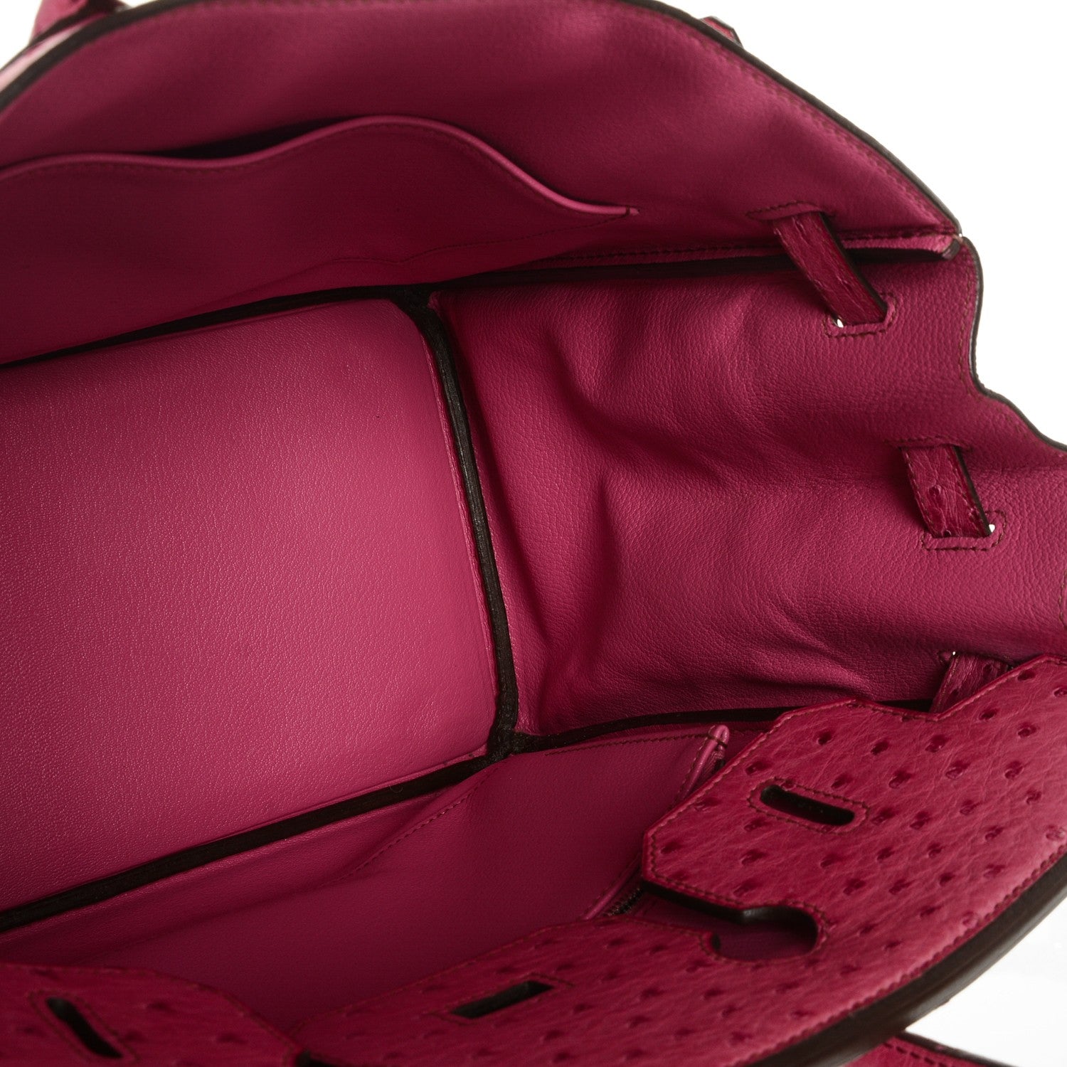 Hermes Ostrich HAC Birkin 32 Fuchsia 26 of 28