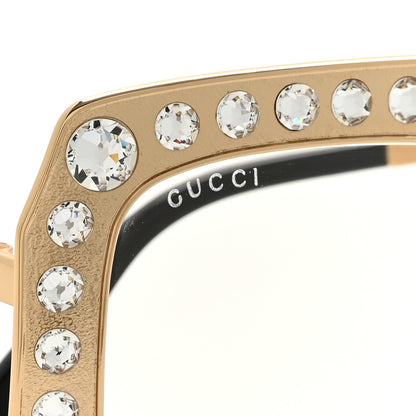 Gucci Metal Acetate Crystal Oversize GG0115S Eyeglasses Gold 8 of 10