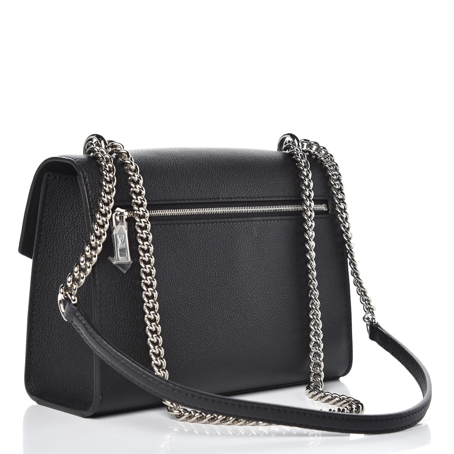 Soft Calfskin My Lockme Chain Bag BB Black