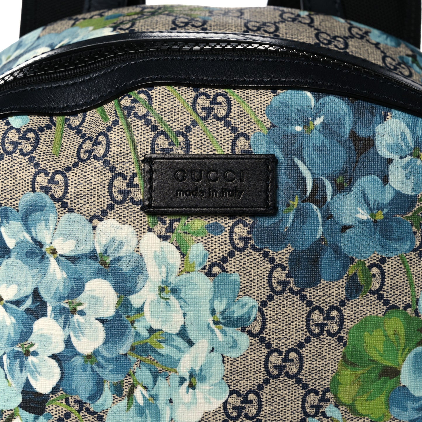 GG Supreme Blooms Monogram Medium Day Backpack Blue