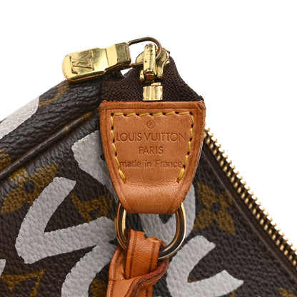 Louis Vuitton Monogram Graffiti Pochette Accessories Silver 6 of 10