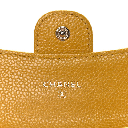 Chanel Caviar Quilted Flap Card Holder Yellow 6 of 8
