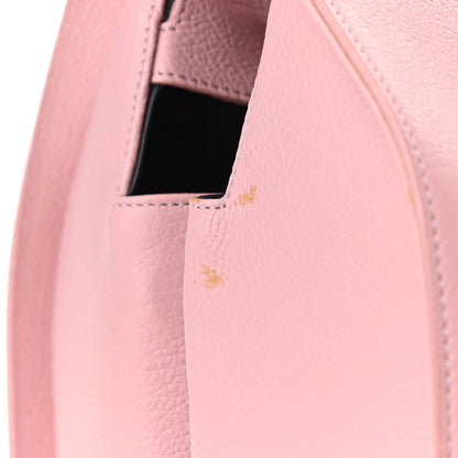 Balenciaga Grained Calfskin L Tube Round Tote Rose 13 of 14