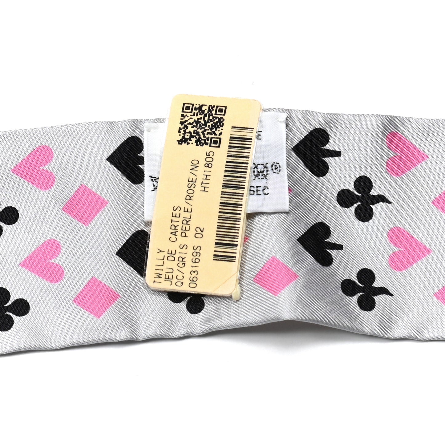Silk Jeu de Cartes Twilly Gris Perle Rose Black