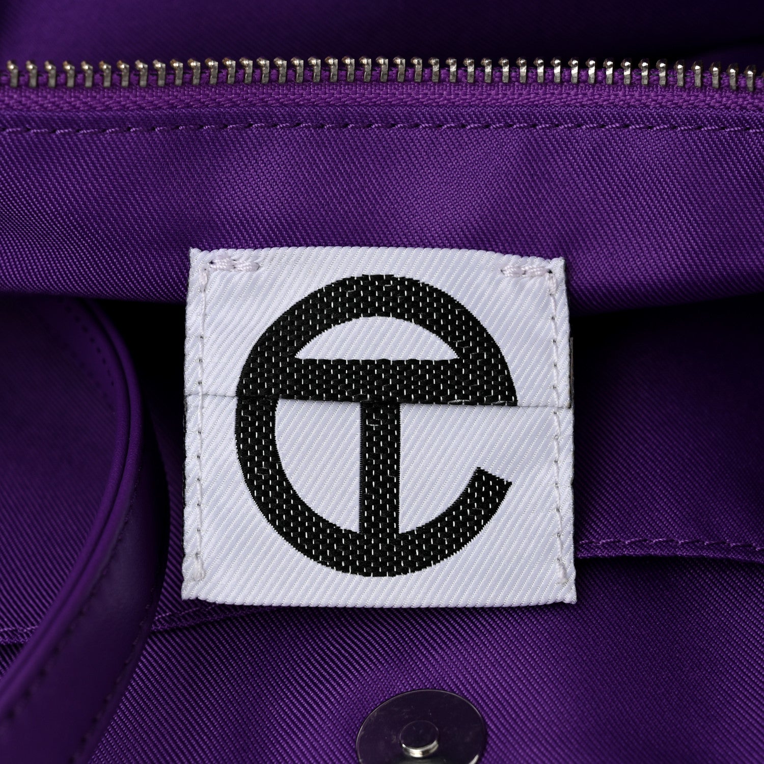 Telfar Vegan Leather Large Shopping Bag Grape 6 of 10