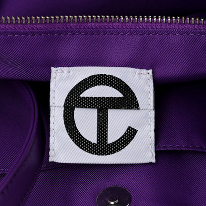 Telfar Vegan Leather Large Shopping Bag Grape 6 of 10