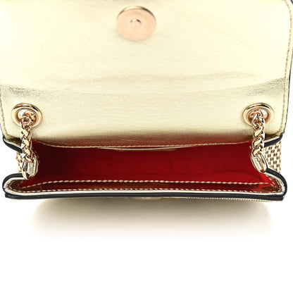 Christian Louboutin Metallic Laser Cut Nappa Mini Sweety Charity Crossbody Bag Gold 4 of 9