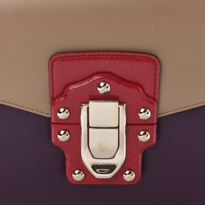 Dolce & Gabbana Calfskin Ayers Lucia Shoulder Bag Ghiaccio Mosto 9 of 9