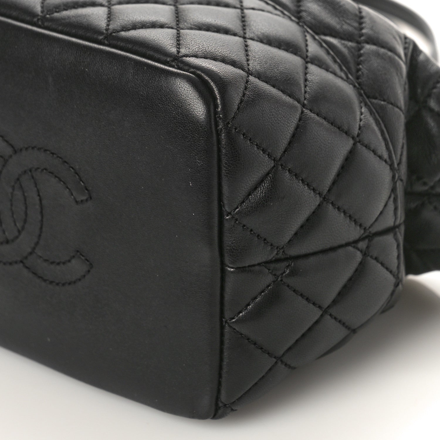 Chanel Lambskin Quilted Small Hobo Black 9 of 9