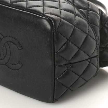 Chanel Lambskin Quilted Small Hobo Black 9 of 9