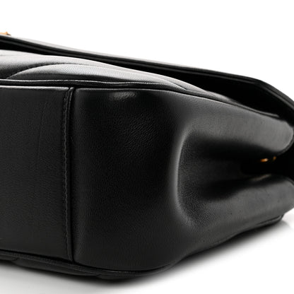 Saint Laurent Lambskin Chevron Quilted Medium LouLou Black 11 of 13