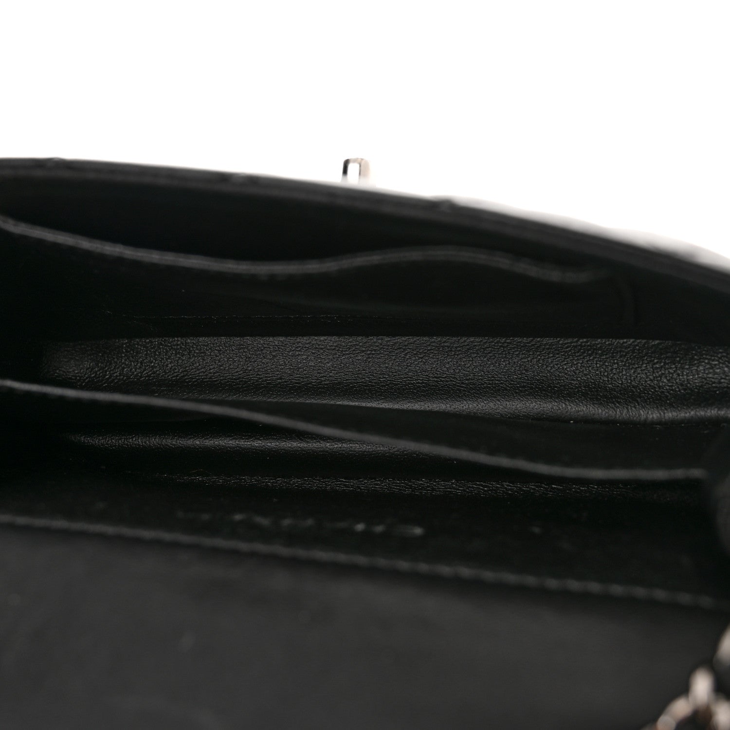 Chanel Lambskin Quilted Extra Mini Rectangular Flap Black 5 of 12