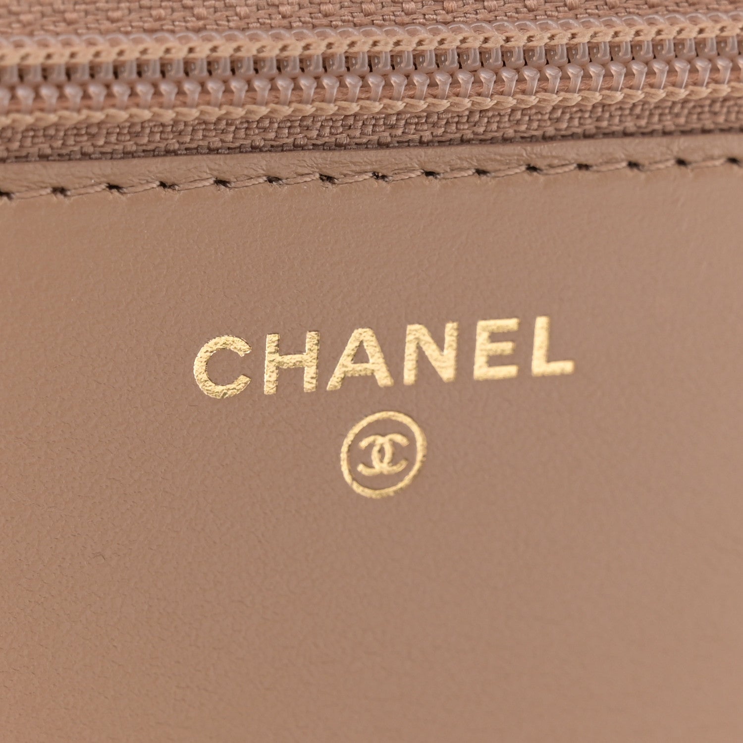 Chanel Caviar Quilted Boy Top Handle Wallet On Chain WOC Beige 6 of 13