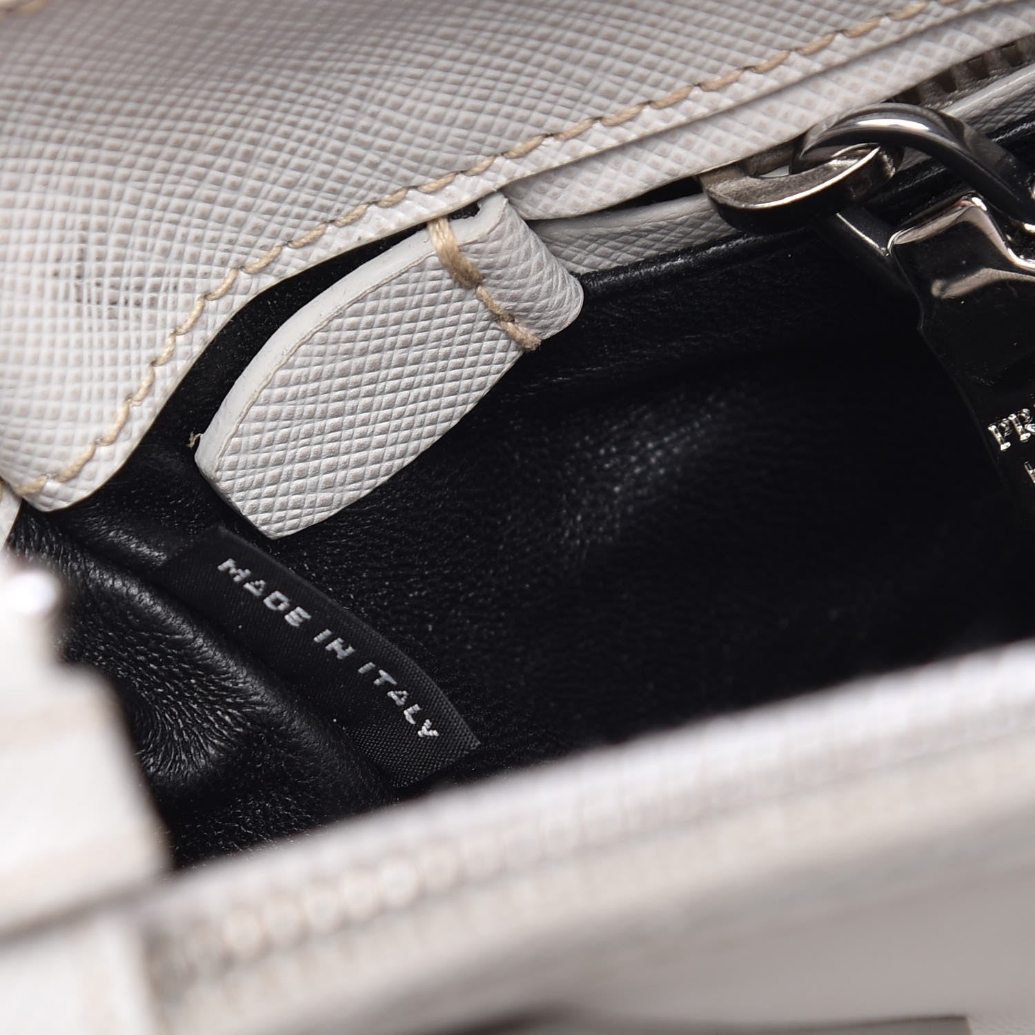 Prada Saffiano Small Galleria Double Zip Tote Bianco 8 of 14