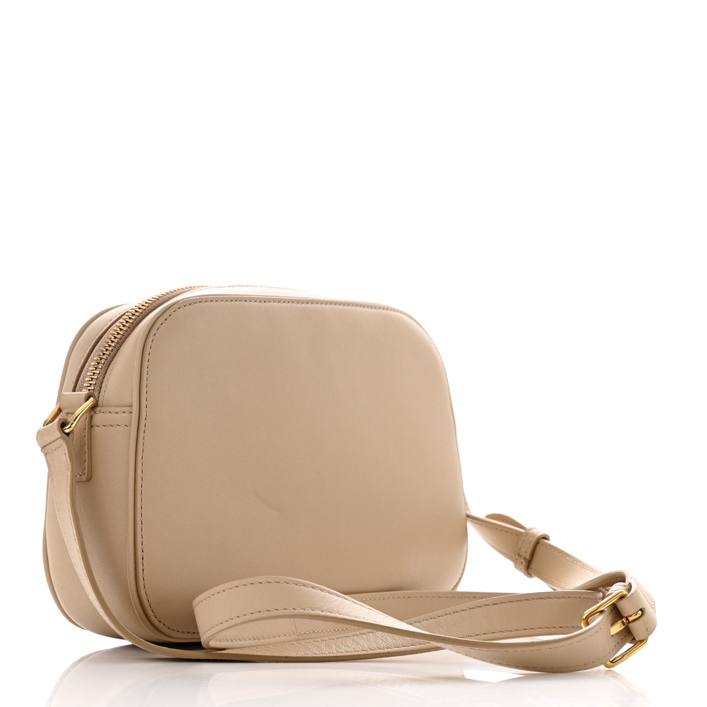 Calfskin Crecy Camera Bag Beige