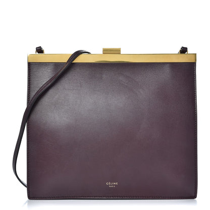 Celine Smooth Calfskin Mini Clasp Bag Bordeaux 1 of 6