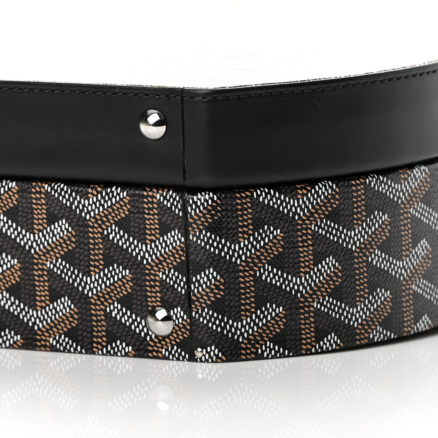Goyardine Alto Hatbox Black