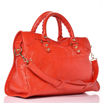 Balenciaga Agneau Giant 12 Gold Hardware City Rouge Coquelicot 4 of 11