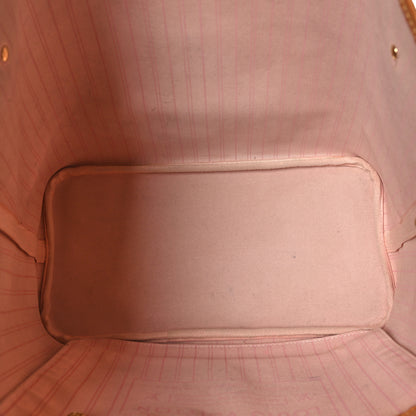 Louis Vuitton Damier Azur Neo Neverfull MM Rose Ballerine 6 of 10