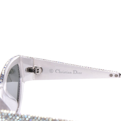 Christian Dior Acetate Crystal CatStyleDior1S Sunglasses Silver 5 of 7