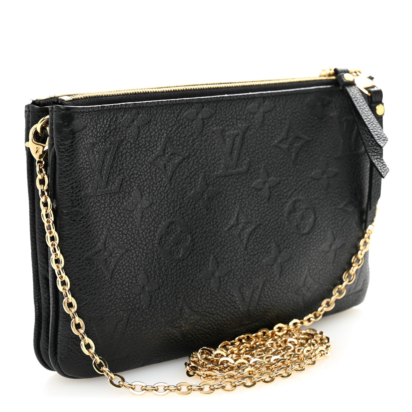 Empreinte Double Zip Pochette Black