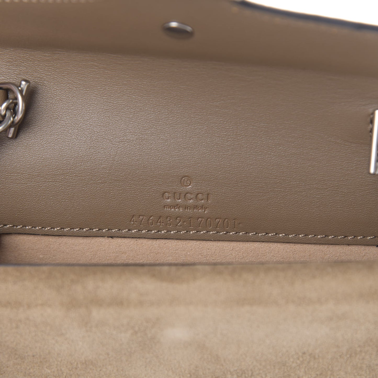 GG Supreme Monogram Super Mini Dionysus Shoulder Bag Taupe