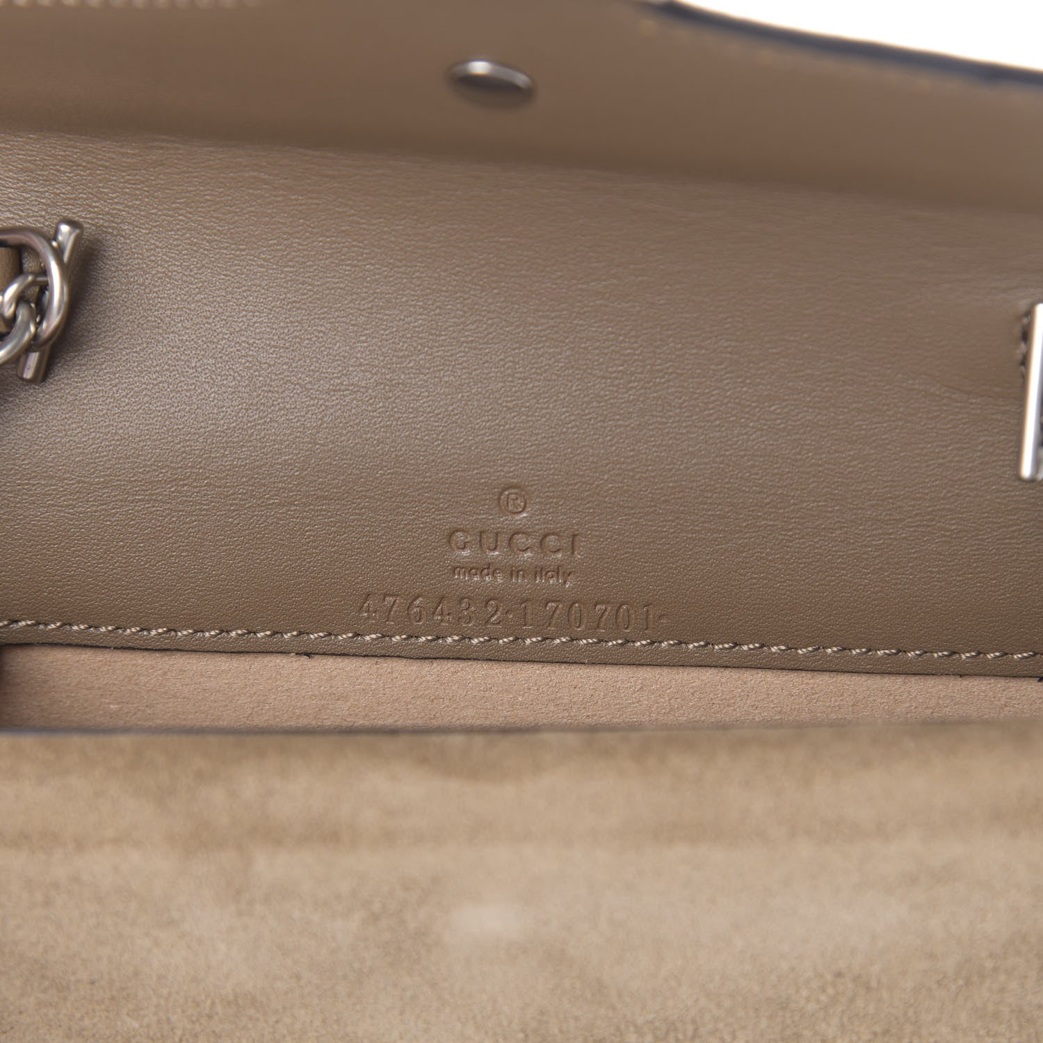 Gucci GG Supreme Monogram Super Mini Dionysus Shoulder Bag Taupe 6 of 11