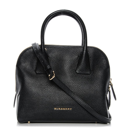Burberry London Grainy Calfskin Small Greenwood Bowling Bag Black 1 of 8