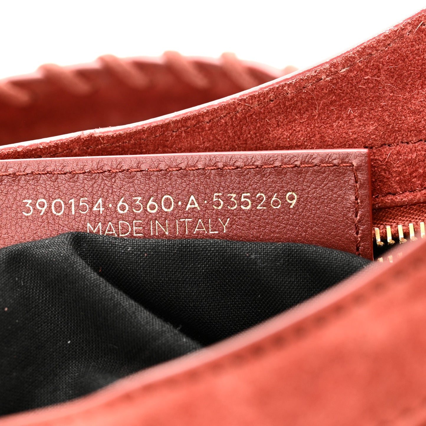 Baby Daim Suede Gold Metallic Edge Hardware City Bois De Rose Fonce