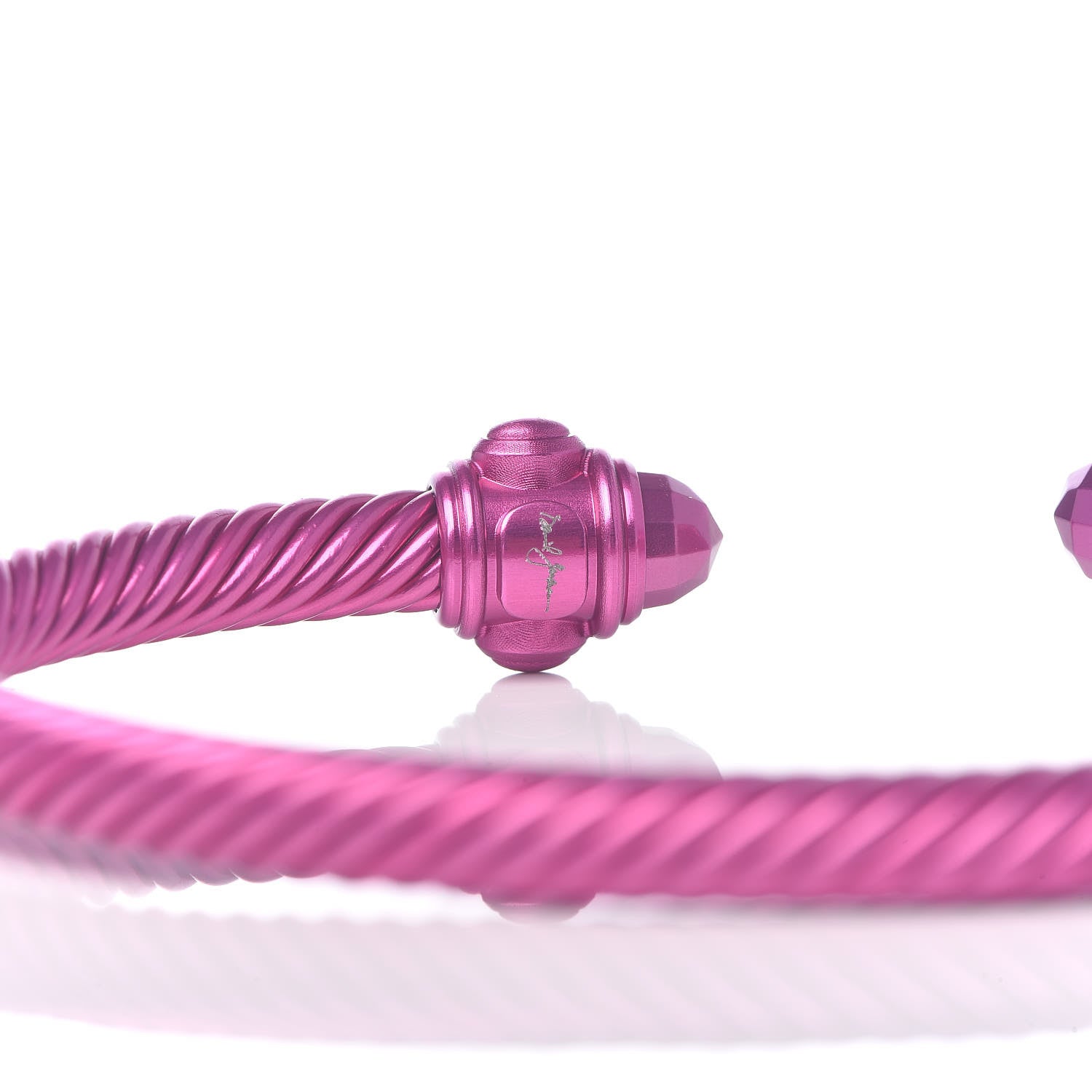 David Yurman Aluminum 5mm Renaissance Bracelet Dark Pink 5 of 5