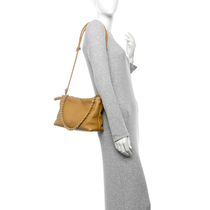 Loewe Mellow Nappa Donut Medium Chain Flamenco Knot Clutch Sahara 2 of 10