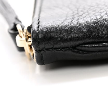 Gucci Pebbled Calfskin Soho Wristlet Black 8 of 8