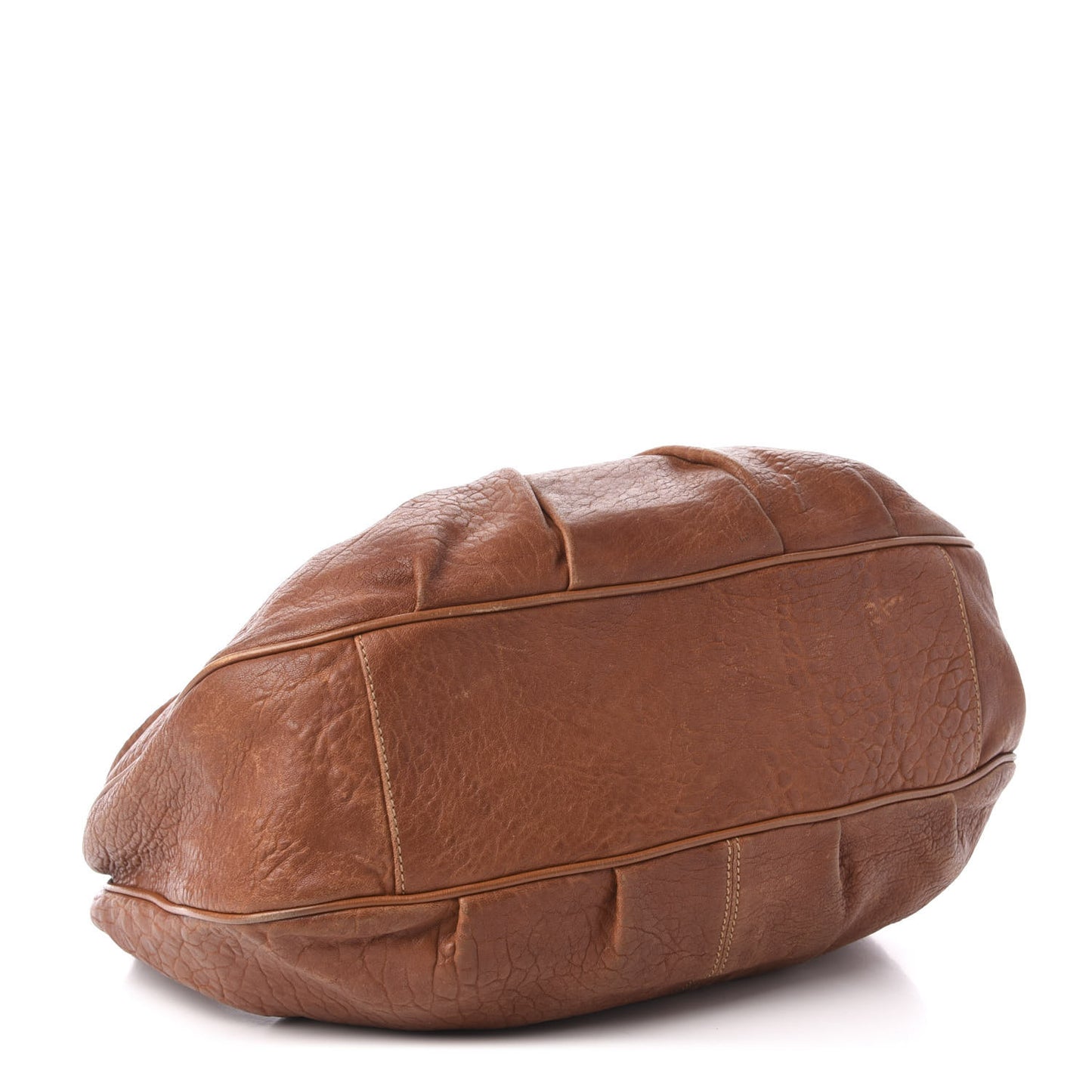 Crinkled Lambskin Mia Hobo Camel