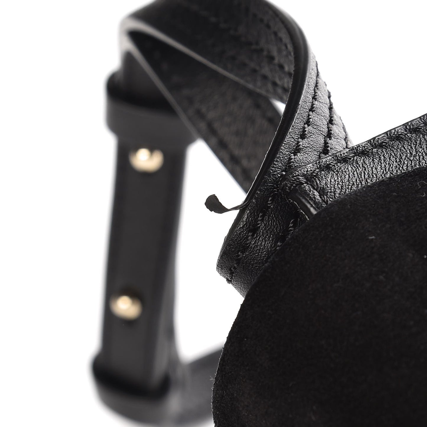 Suede Calfskin Small Faye Shoulder Bag Black