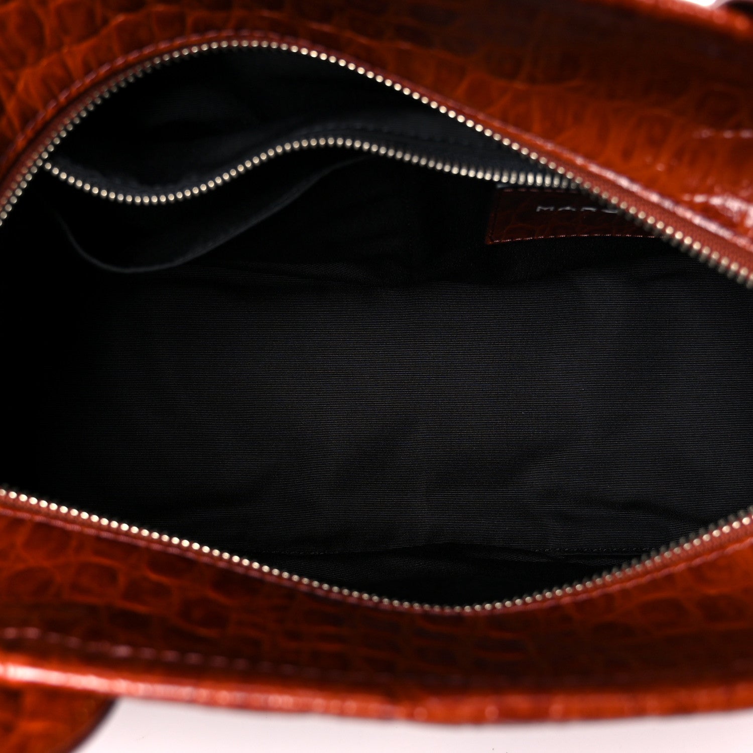 Marc Jacobs Croc Embossed Small The Tote Bag Spice Brown 5 of 12