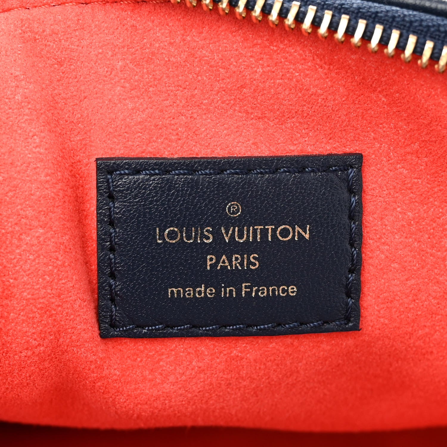Louis Vuitton Lambskin Embossed Monogram LV Garden Coussin MM Navy Blue 7 of 10