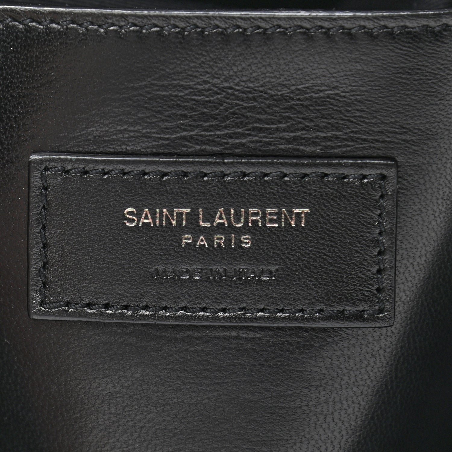Saint Laurent Grain De Poudre West Hollywood Monogram Fold Over Clutch Black 6 of 7
